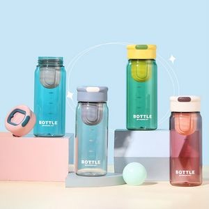 22oz Portable Water Bottle with Graduated Line and Tea Spacer
