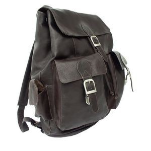 Large Buckle-Flap Backpack