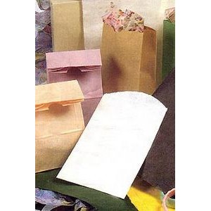 Flat Pinch Bottom Colored Paper Merchandise Bag (12"x15")
