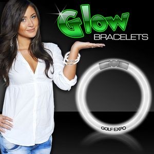 8" Superior White Glow Bracelet(Hot Stamp)