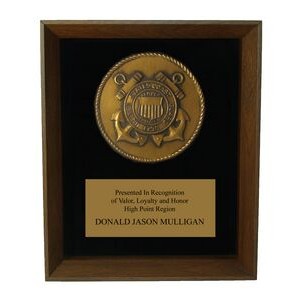 8 x 10 Coast Guard Shadow Frame Award
