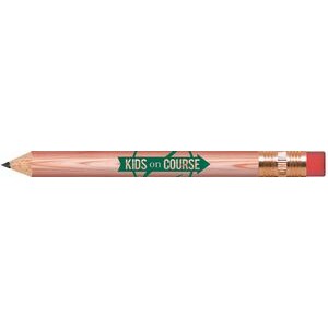 Natural Lacquered Golf Pencils with Erasers
