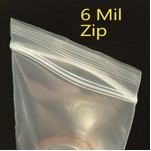6 Mil Heavy Duty Zip Style Bag (12"x15")