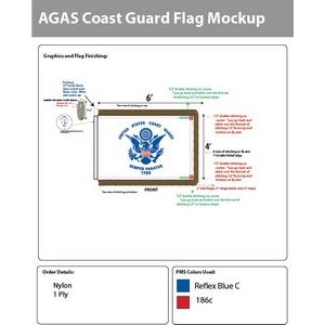 Coast Guard Parade Flags 4x6 foot