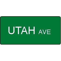 High Intensity Reflective Custom Street Sign w/reflective lettering - Green - 6" x 36"