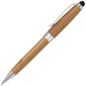Bamboo Stylus Mechanical Pencil - Chrome trim