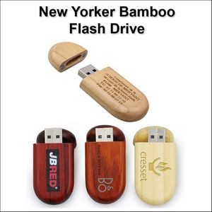 New Yorker Bamboo Flash Drive - 32 GB Memory