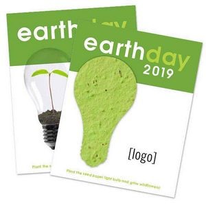 Earth Day Seed Paper Shape Shape Postcard - Design A