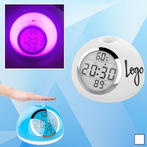 Rechargeable Table Lamp w/ Clock