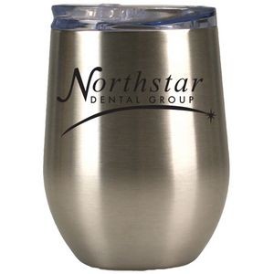 12 Oz. Stainless Double-Wall Stainless Wine Vacuum Tumbler