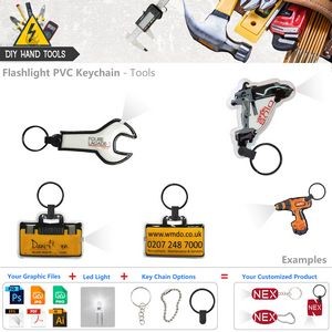 Various Tools Keychain LED Flashlight