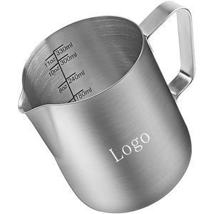 304 Stainless Steel Creamer Frothing Pitcher for Espresso Machines Milk Frothers Latte Art 12 OZ