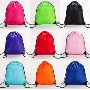 210D polyester drawstring backpack