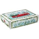 Farmhouse Christmas Corrugated Mailer Box (12"x9"x3")