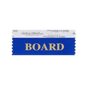 Board Stk A Rbn Blue Ribbon Gold Imprint
