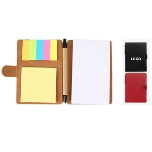 Kraft Paper Cover Notepad with Pen