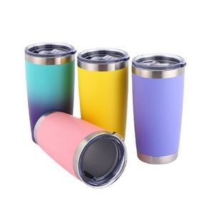 Colorful 20Oz Stainless Steel Tumbler With Lid