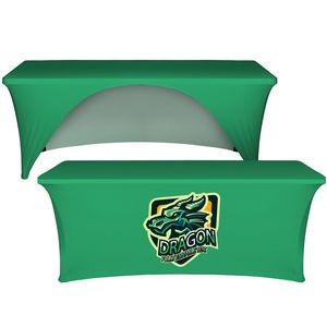 6' Open Back Stretch Table Cover (Full Color Dye Sublimation)