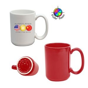 15oz Red El Grande Mug (Four Color Process)