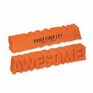 Awesome Slogan Shaped Stress Reliever