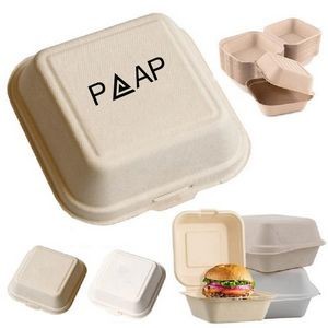 Printed Disposable Biodegradable Take Away Hamburger Boxes