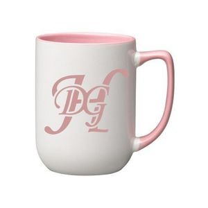 17 oz. Pink In and Handle / White Out Arlen Mug