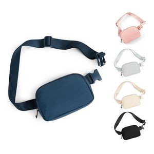 Fashionable and Functional LL Crossbody Belt Bag Fanny Pack featuring a Sturdy Metal Zipper