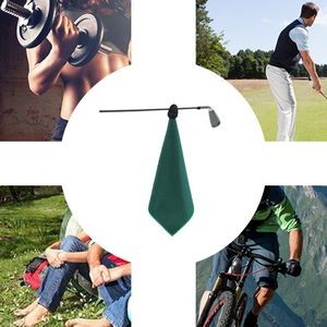 Golf Towel with Magnetic PU Attachment and Wiping Feature