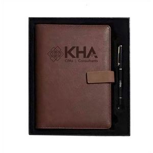 Leather Padfolio Blinder with Pen- Gift Set