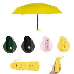 Compact Foldable Umbrella with Protective Case