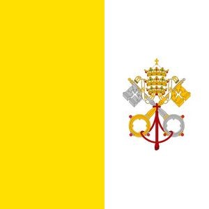 Deluxe Crown™ Outdoor Papal/ Vatican Flag (4'X6')