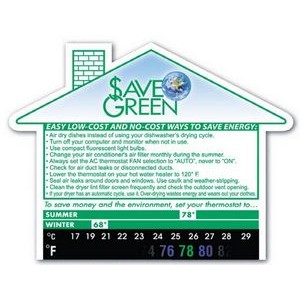 Green Line Eco Thermo-Strip Large House Shape Magnet