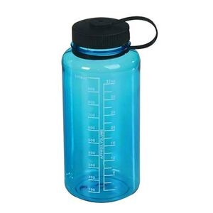 Translucent Blue Water Bottle w/ Measurement Markers