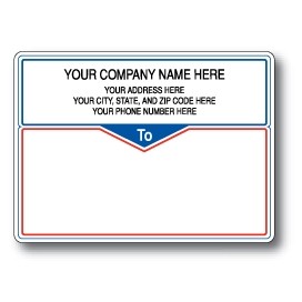 Standard Typewriter Mailing Label Roll w/Narrow Borders & Center Triangle