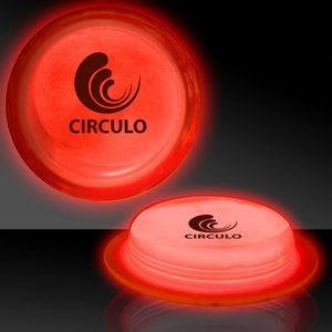 3" Circle Shaped Red Glow Badges