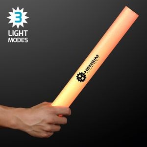Imprinted 16" Orange LED Foam Cheer Stick