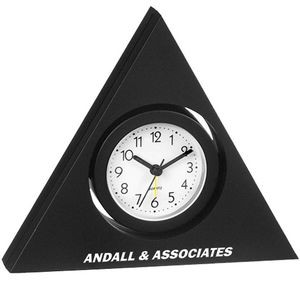 Triangle Alarm Clock with Swivel Head (Black)