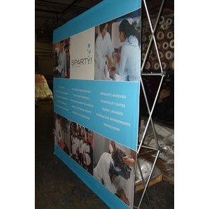 Banner Backdrop w/pop-Up Stand