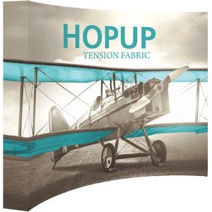 Hopup™ 10ft wide Curved Display & Tension Fabric Graphic