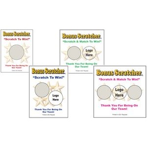 Semi Custom Scratcher Cards - Colors (4.25"x5.50")