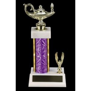 10" Purple Moon Beam Trophy w/Embellishment