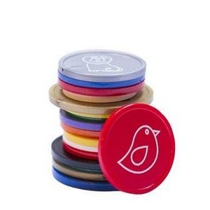 Printed Tokens in 1-Color on Colored Tokens (0.98")