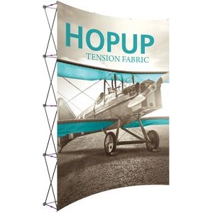 Hopup™ 8ft Extra Tall Curved Display & Front Graphic