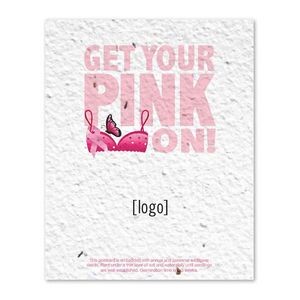 Breast Cancer Awareness Seed Paper Postcard - Style A