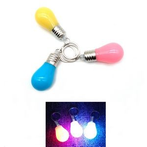 Light Bulb Shape LED Keychain