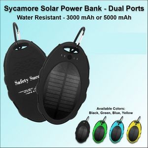 Sycamore Solar Power Bank 3000 mAh - Black