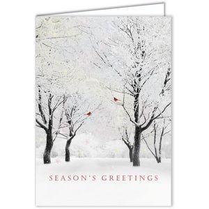 White Forest Holiday Card
