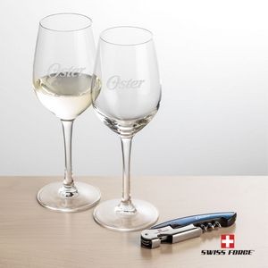 Swiss Force® Opener & 2 Lethbridge Wine - Blue