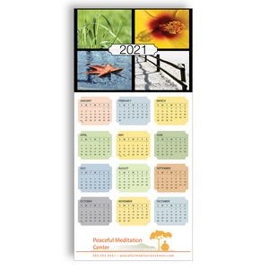 Z-Fold Personalized Greeting Calendar - Four Seasons
