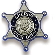 Sheriff Junior Deputy Badge Stock Design Plastic Lapel Pin
